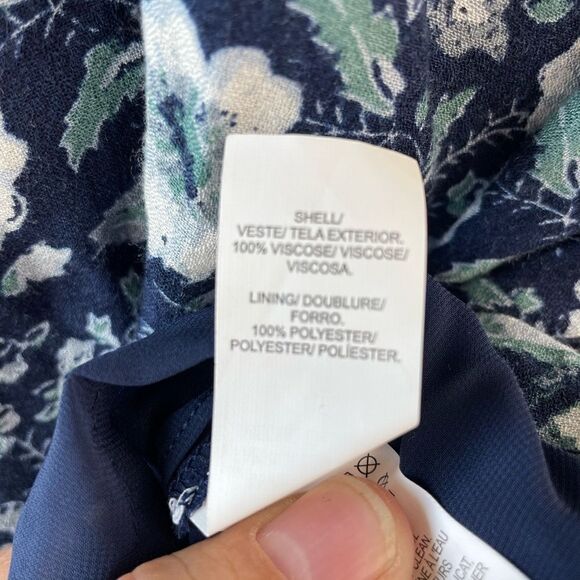 NWT Lucky Brand Blue Floral Dress Size M - Picture 7 of 8